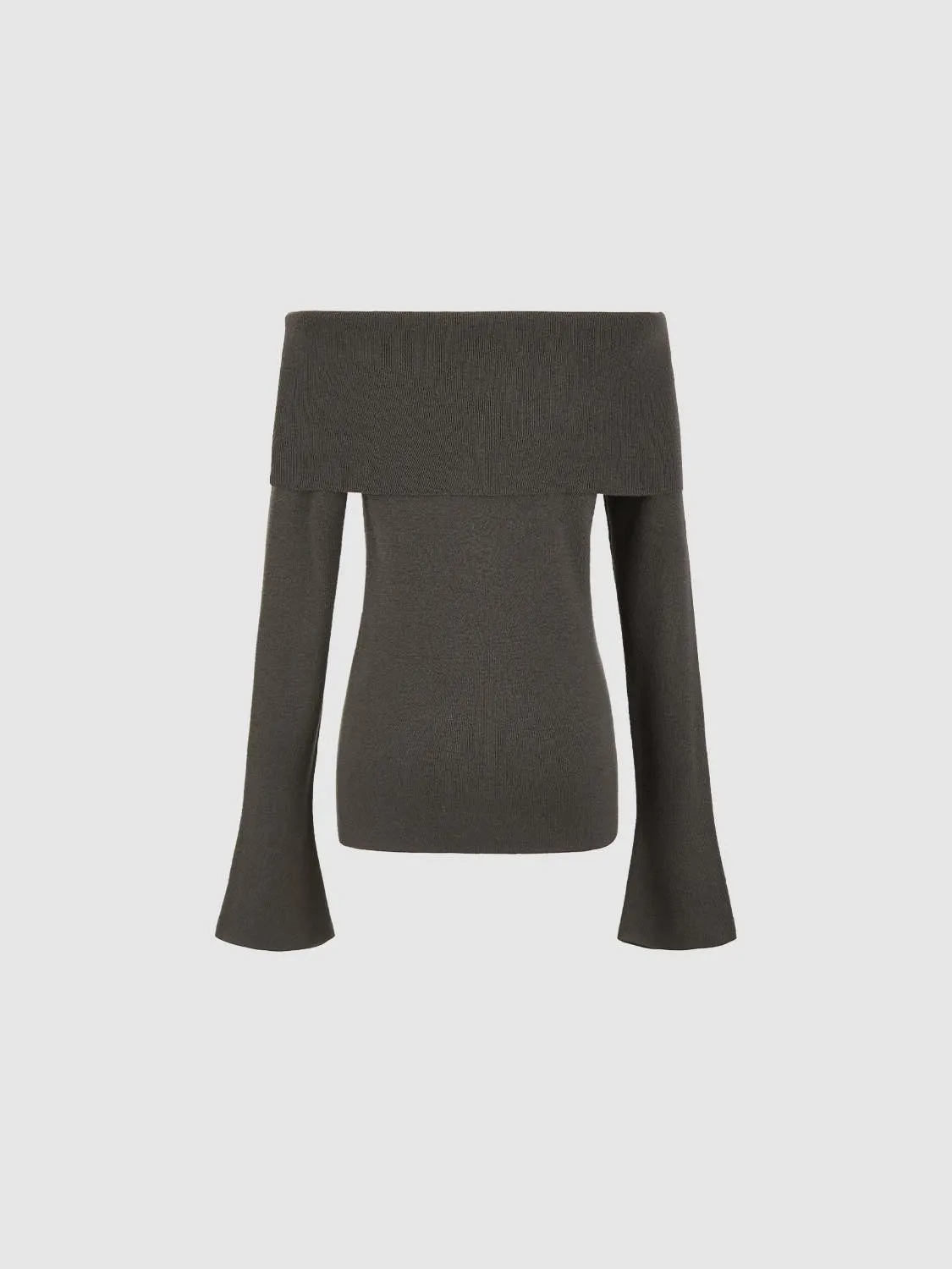 Off Shoulder Knitted T-Shirts sold by Urban Revivo product image thumbnail 2