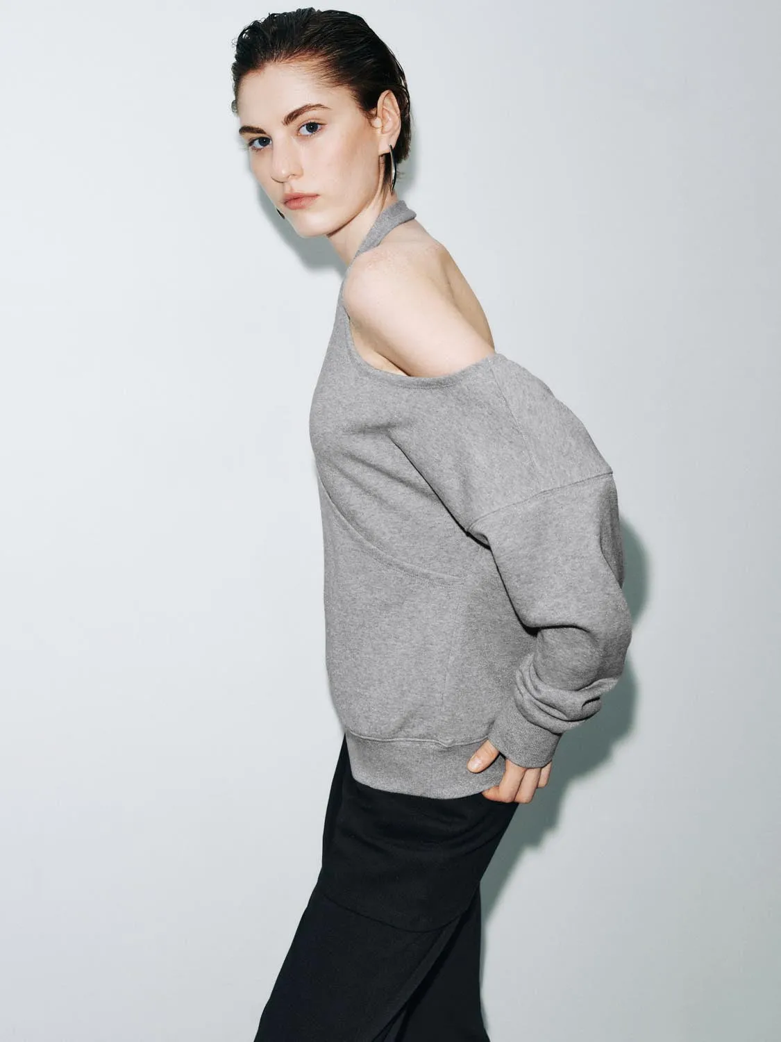 Halter Neck Sweatshirts sold by Urban Revivo product image thumbnail 2