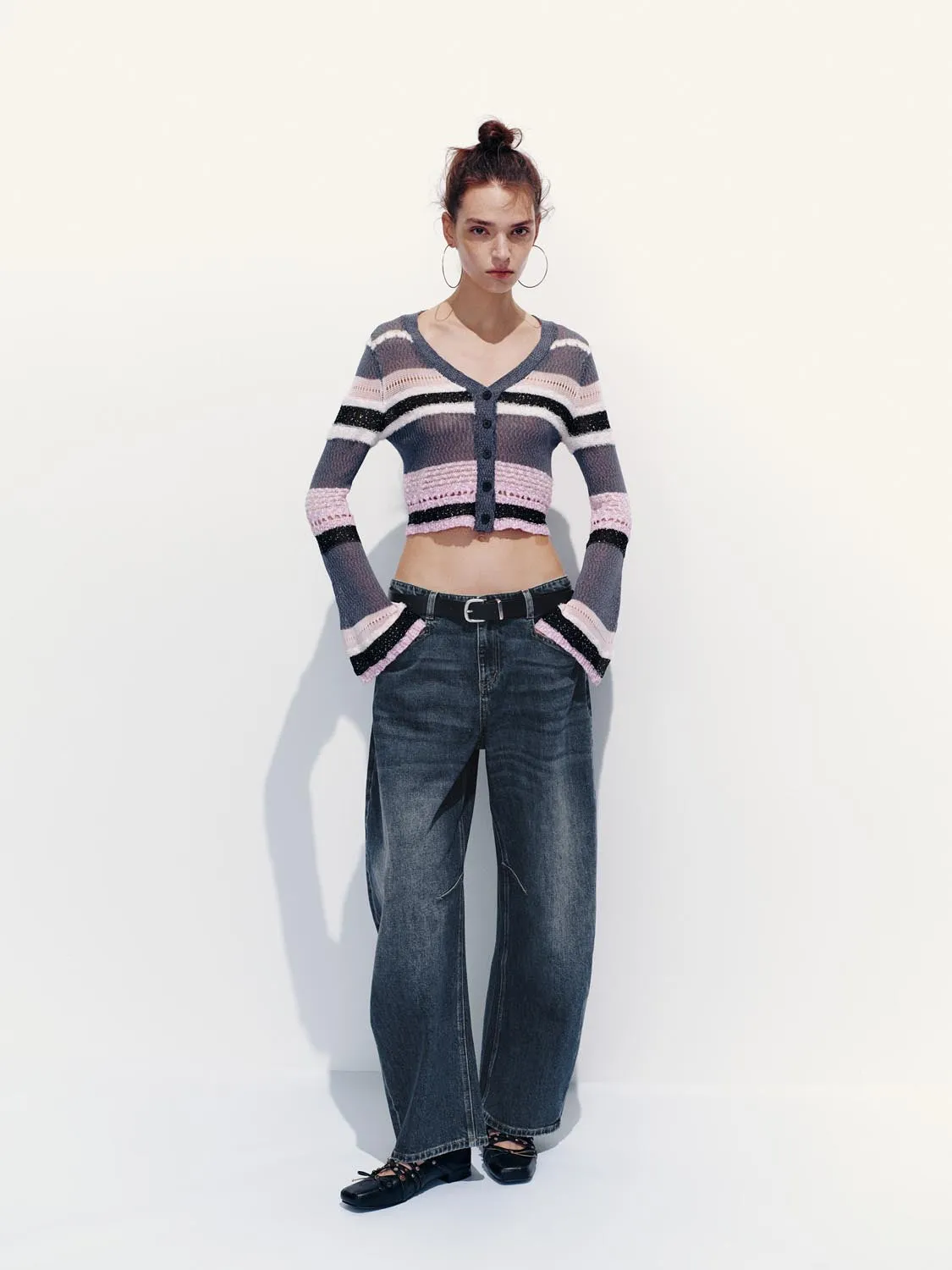 Cropped Knitted Cardigans sold by Urban Revivo product image thumbnail 4