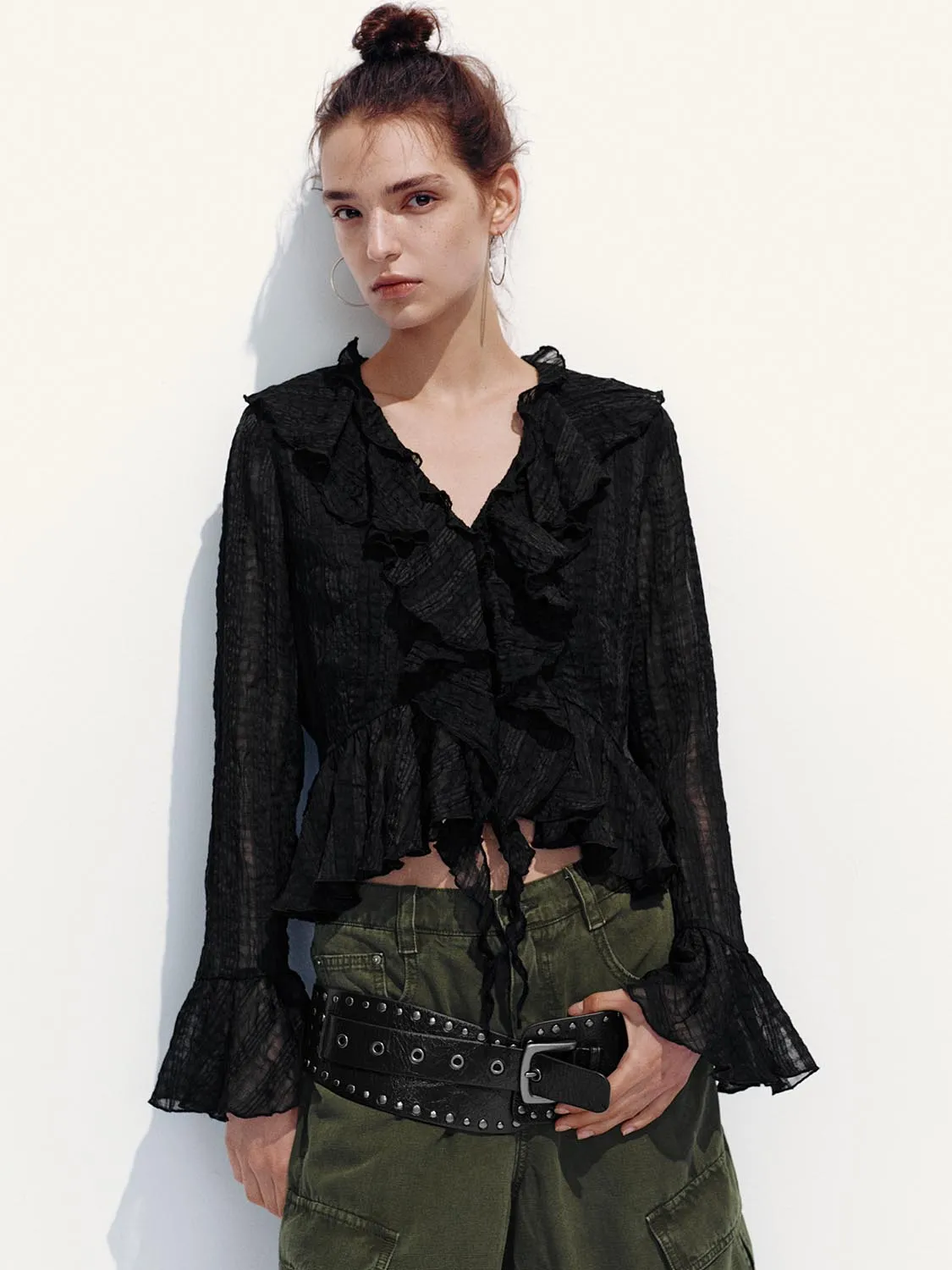 Ruffle Shirts sold by Urban Revivo