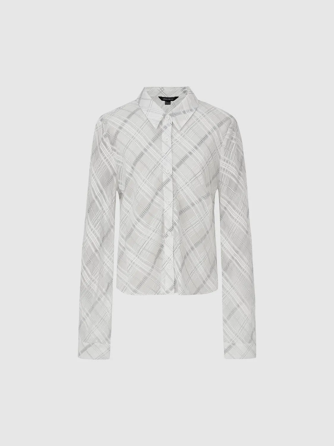 Long Sleeve Plaid Shirts sold by Urban Revivo product image thumbnail 4