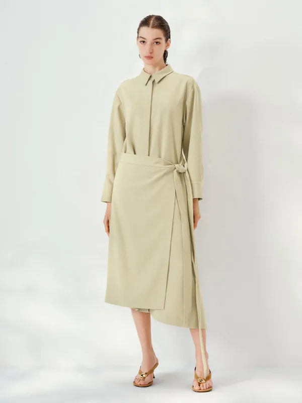 Long Sleeve Straight Midi Dresses sold by Urban Revivo