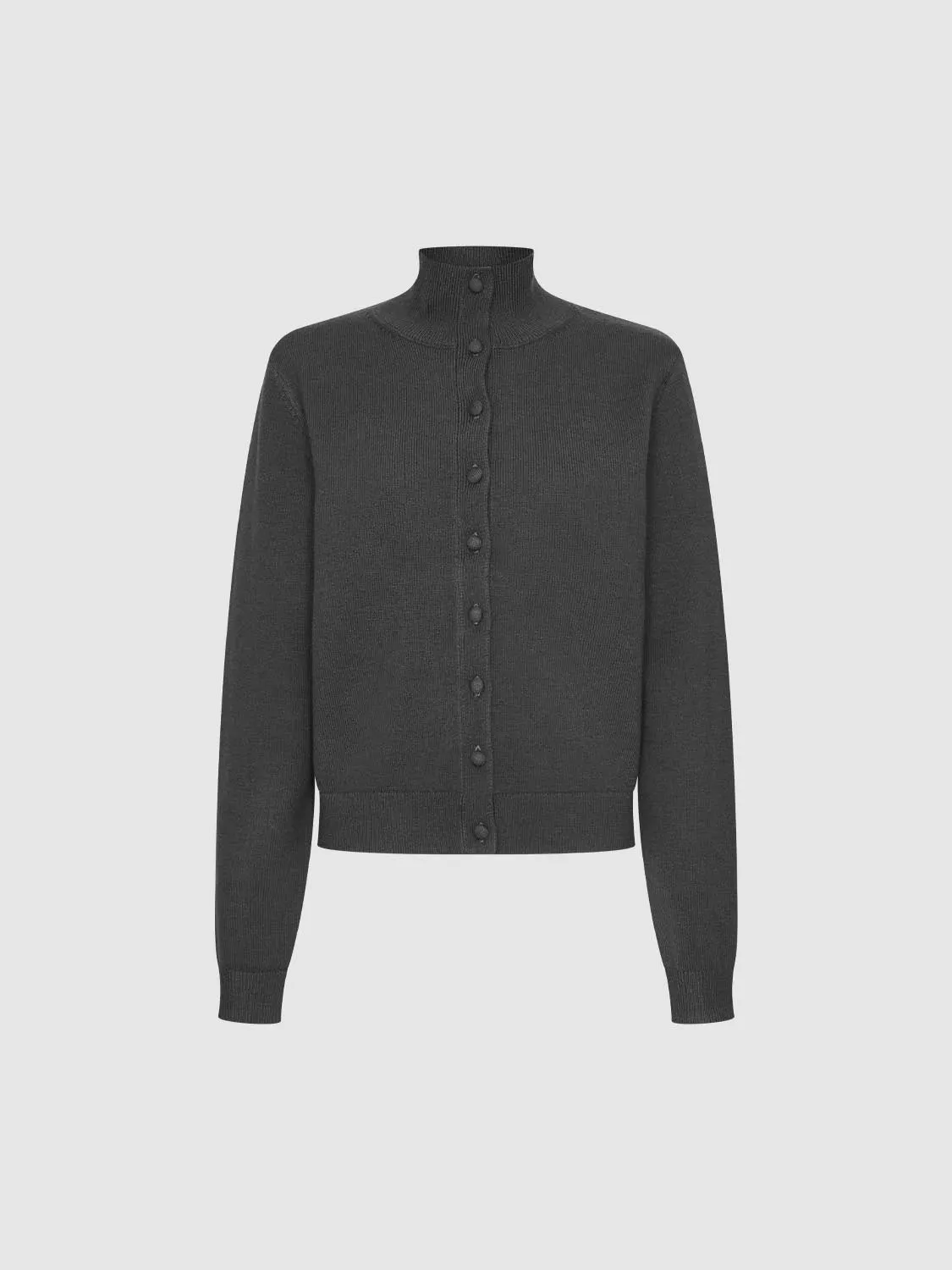 Mock Neck Button Up Knitted Cardigans sold by Urban Revivo