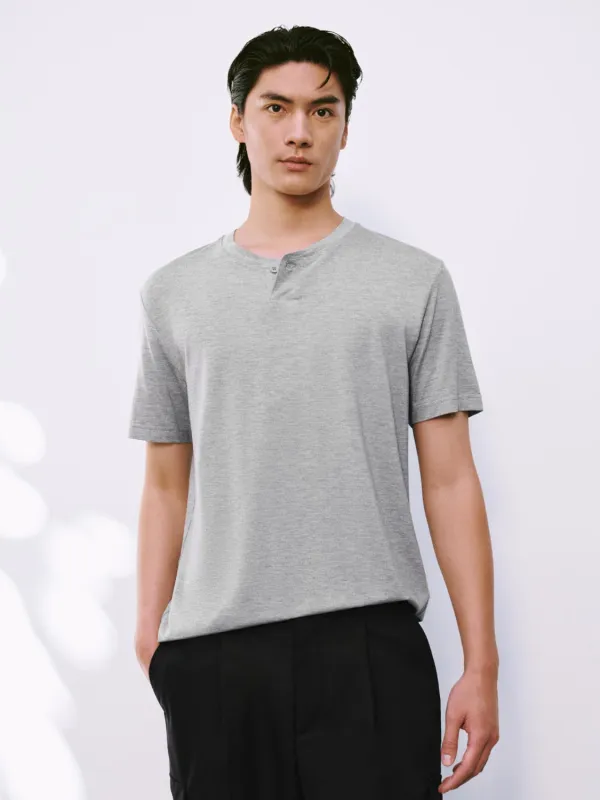 Henley Neck T-Shirts sold by Urban Revivo