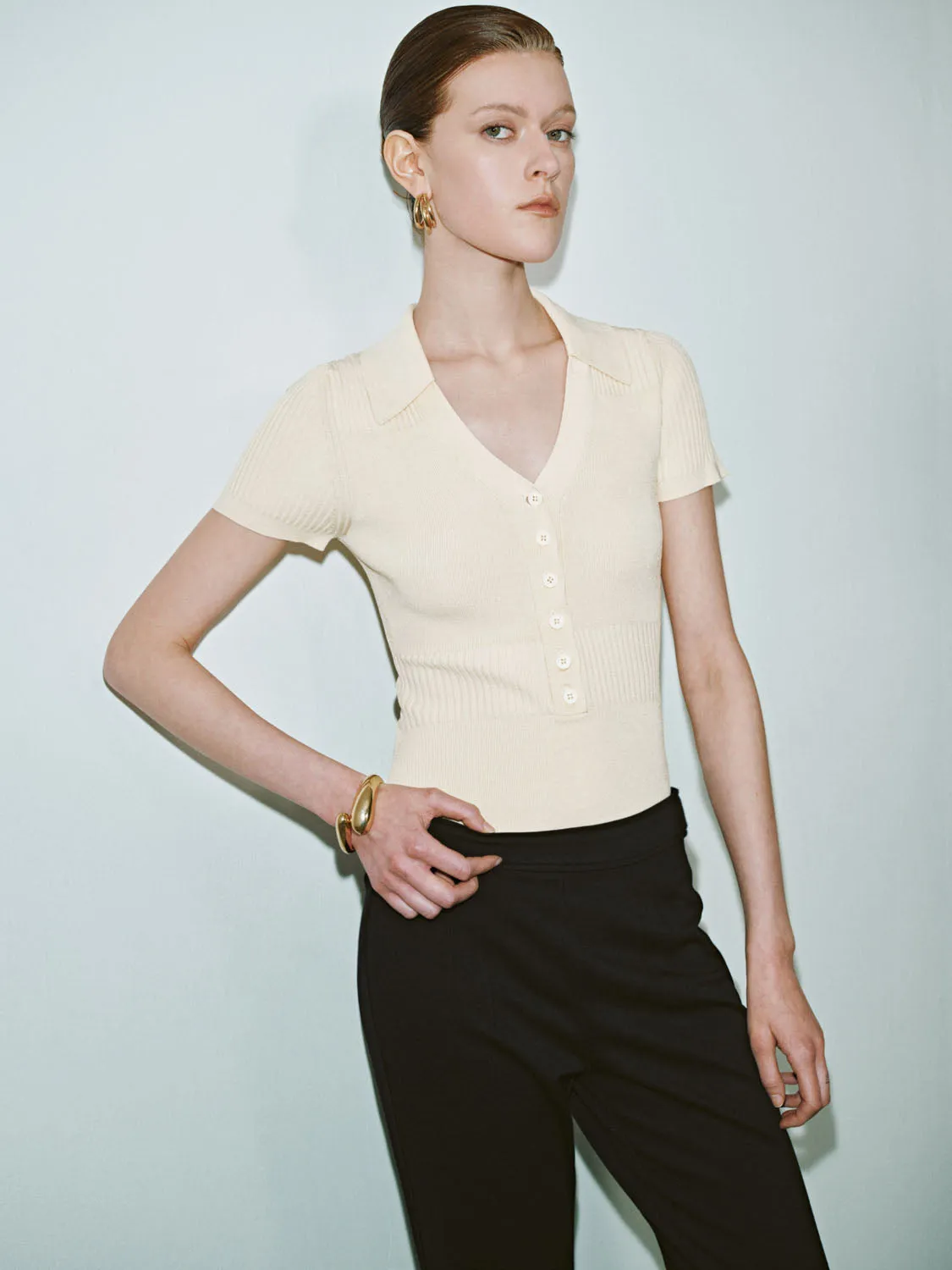 Knitted Polo Bodysuits sold by Urban Revivo product image thumbnail 2