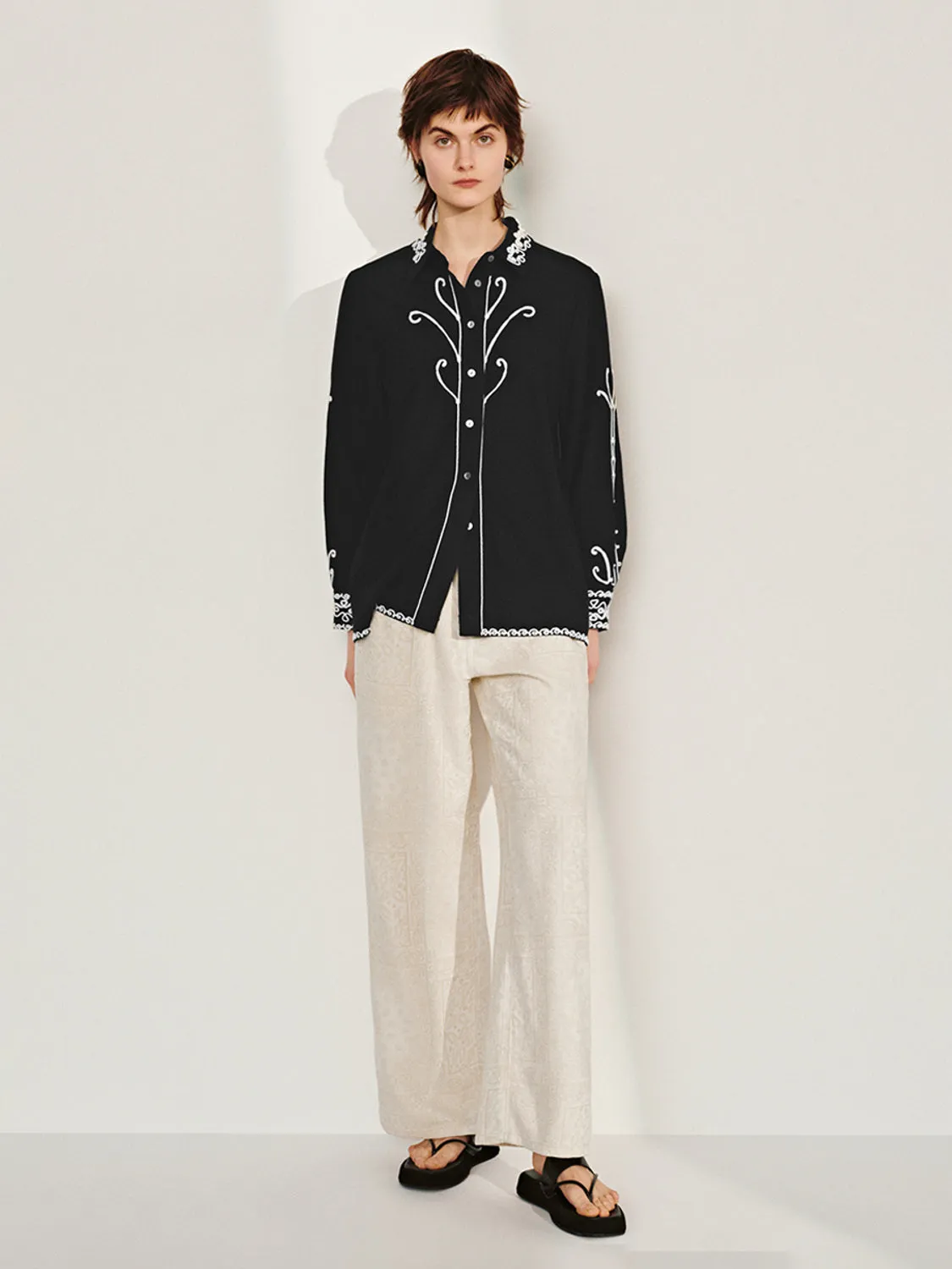 Button Up Long Sleeve Shirts sold by Urban Revivo product image thumbnail 4