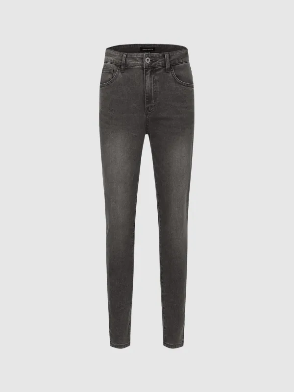 Slim Fit Straight Leg Jeans sold by Urban Revivo