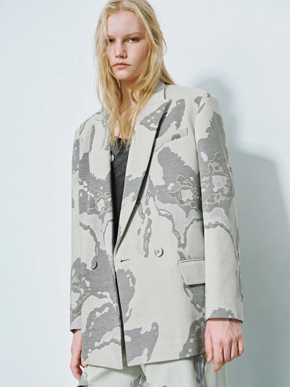 Printed Straight Blazers sold by Urban Revivo product image thumbnail 3