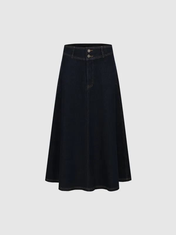 Loose Denim Skirts sold by Urban Revivo