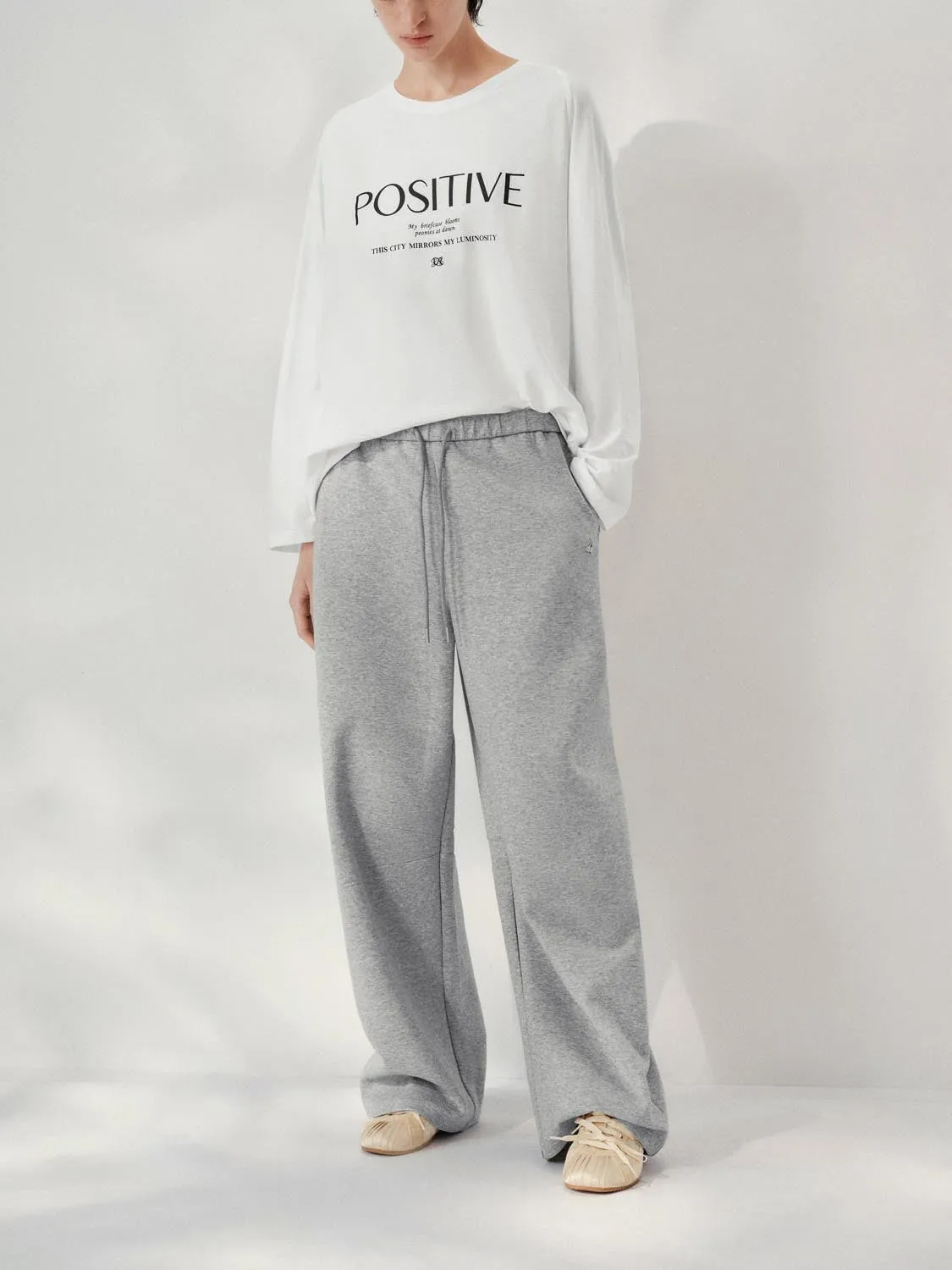 Drawstring Wide-Leg Pants sold by Urban Revivo product image thumbnail 3