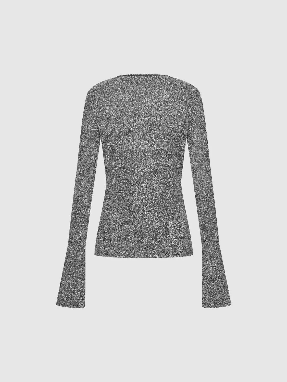 Flare Sleeve Knitted T-Shirts sold by Urban Revivo product image thumbnail 2