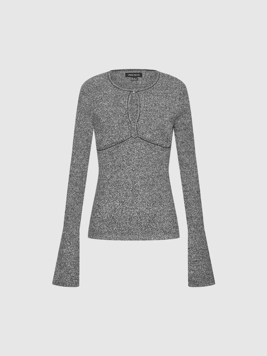 Flare Sleeve Knitted T-Shirts sold by Urban Revivo