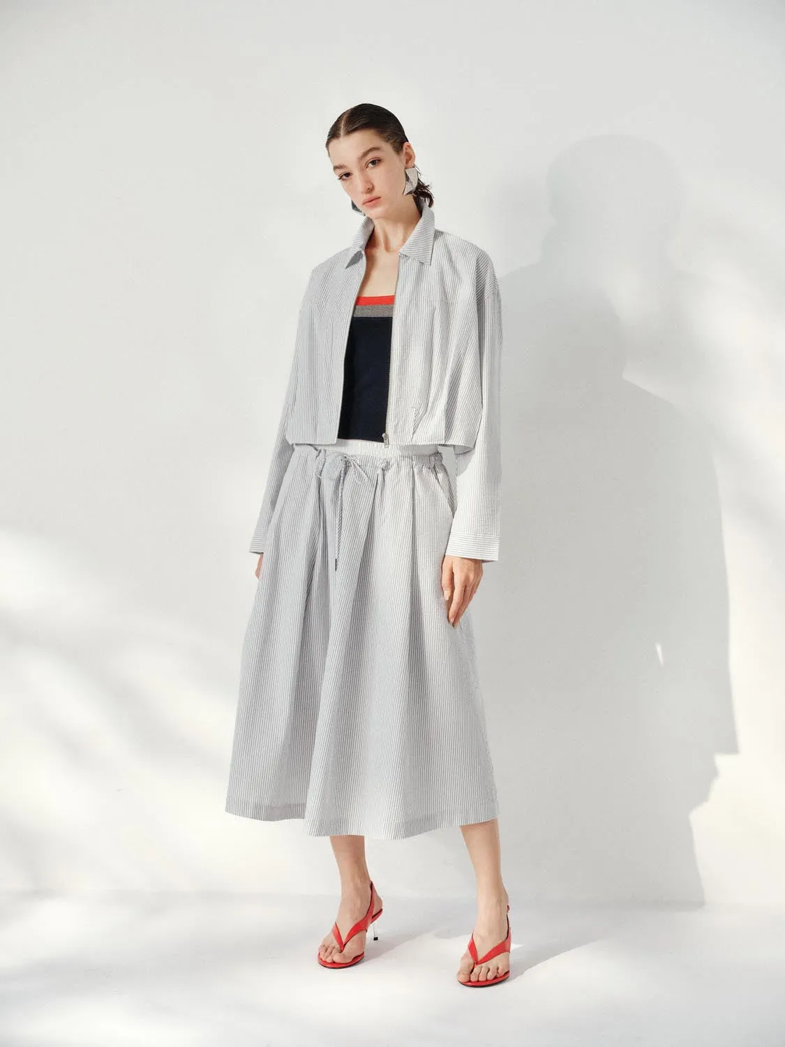 Zip UP Stripped Jackets sold by Urban Revivo product image thumbnail 4