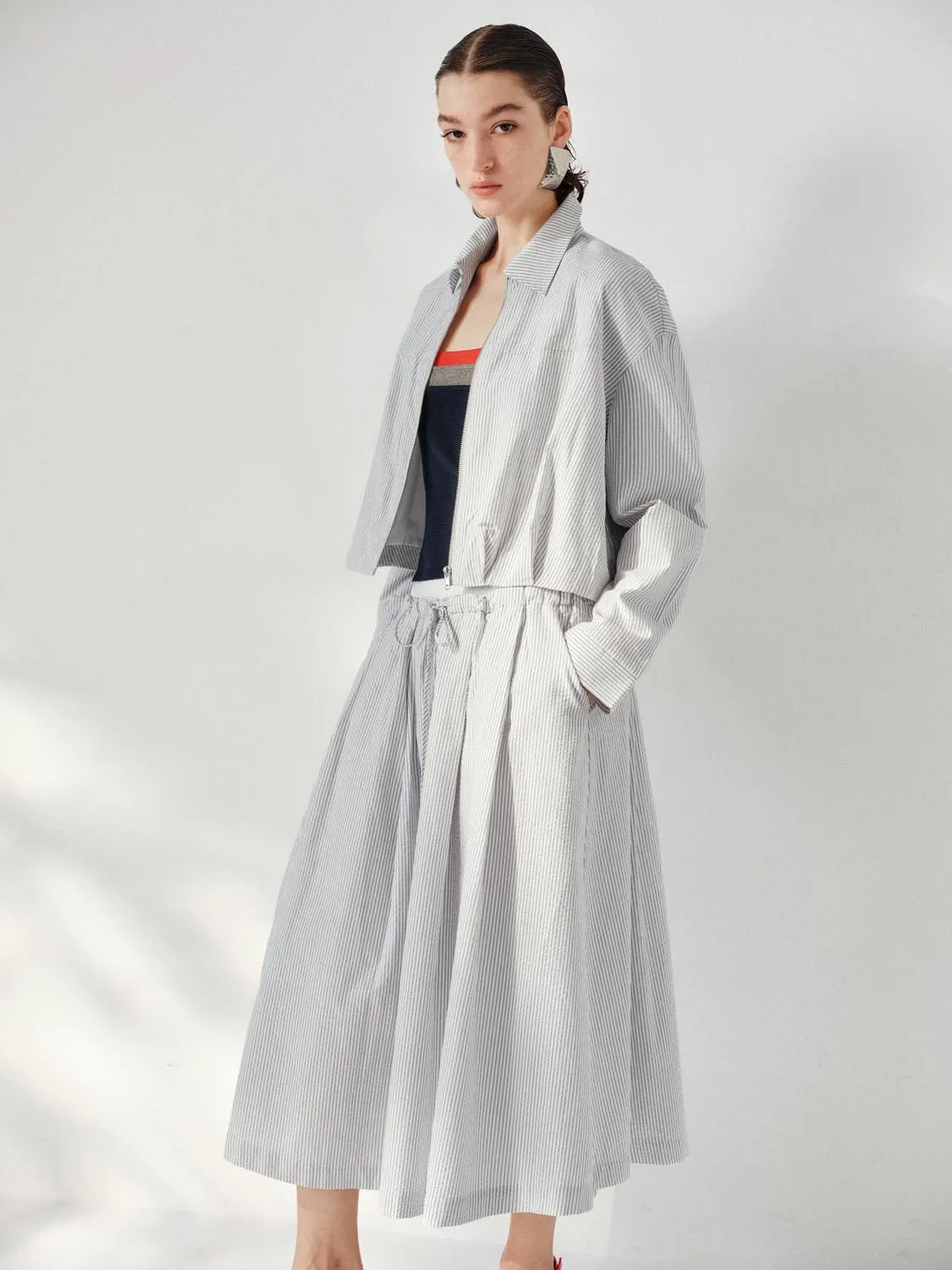 Zip UP Stripped Jackets sold by Urban Revivo product image thumbnail 5