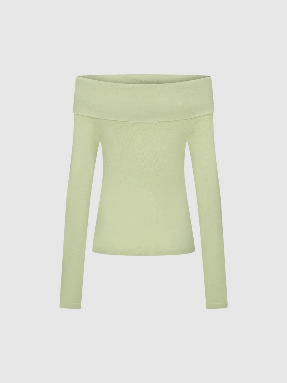 Off-the-Shoulder Knitted T-Shirts sold by Urban Revivo