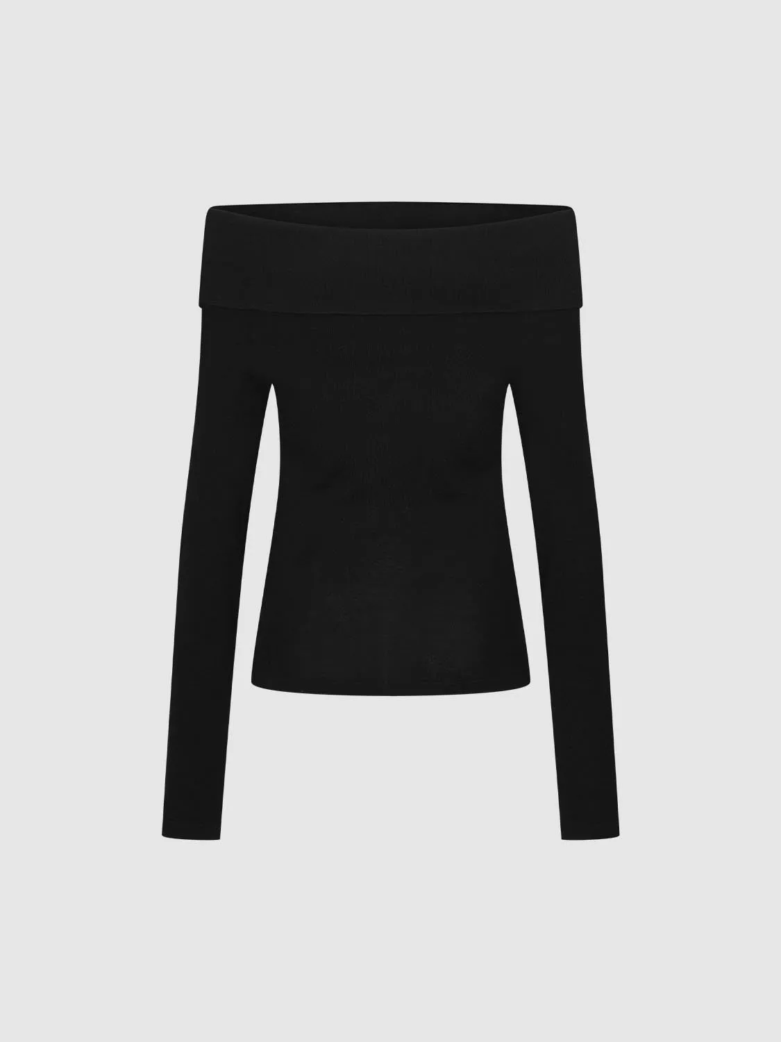 Off-the-Shoulder Knitted T-Shirts sold by Urban Revivo product image thumbnail 4