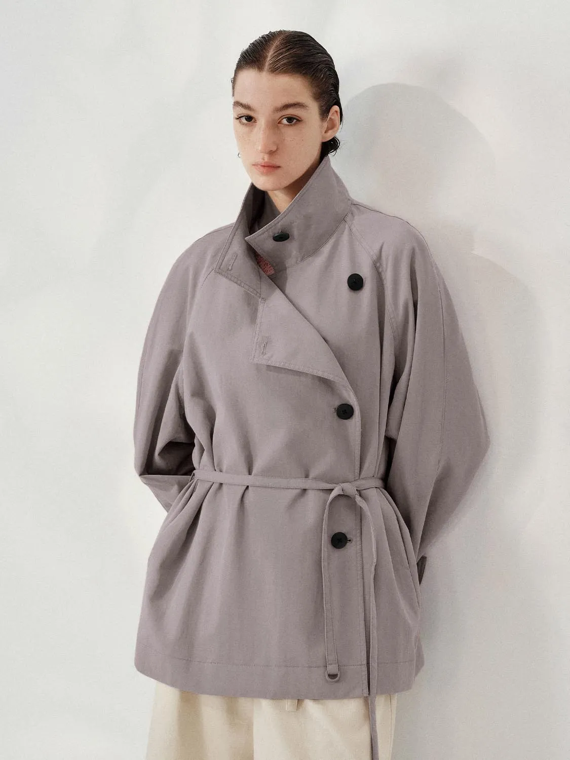 Stand Collar Button Up Jackets sold by Urban Revivo