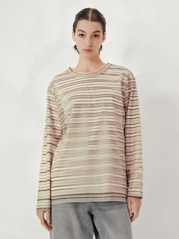 Stripped Long Sleeve T-Shirts sold by Urban Revivo