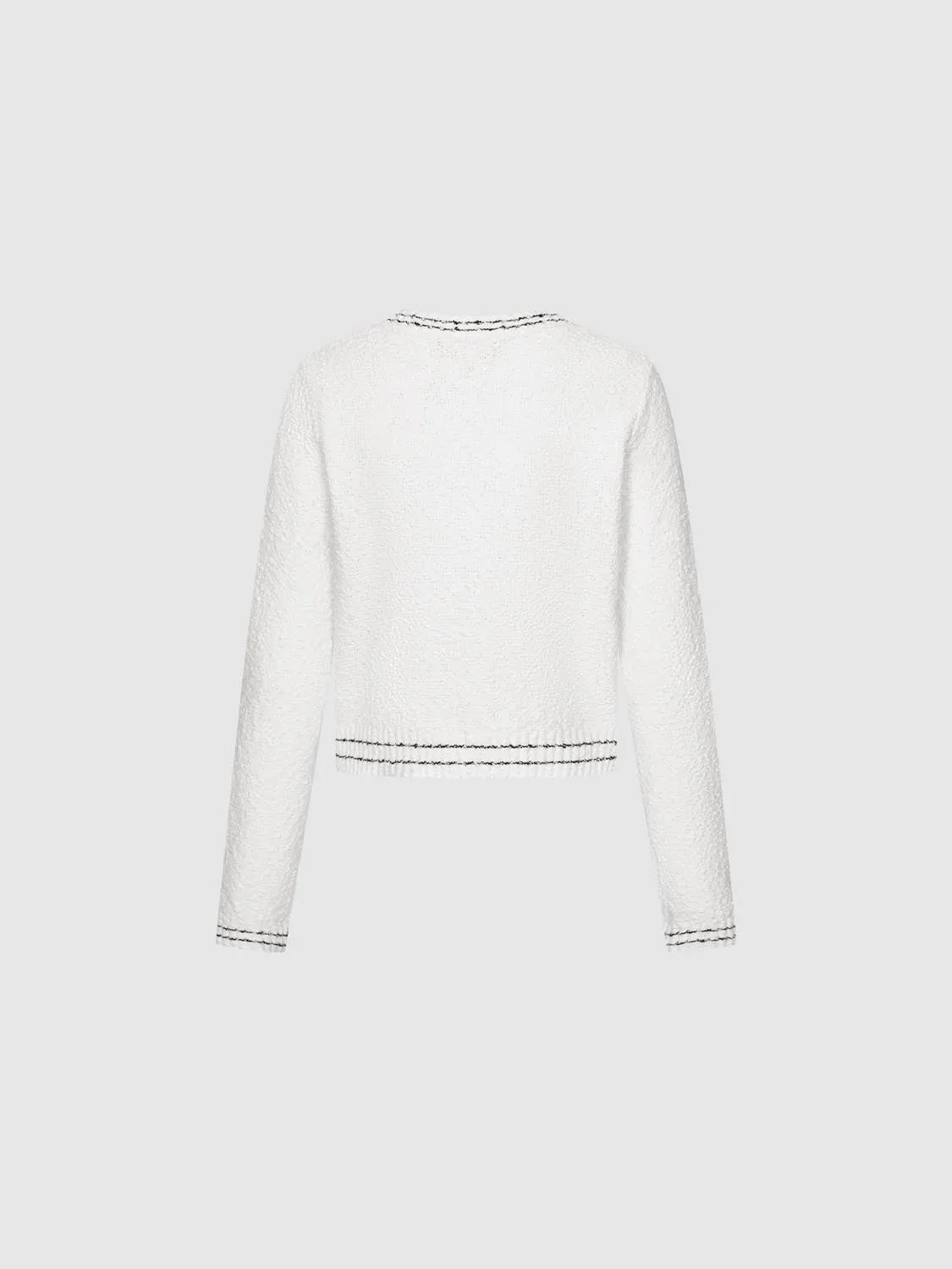 Button Up Crew Neck Knitted Cardigans sold by Urban Revivo product image thumbnail 5