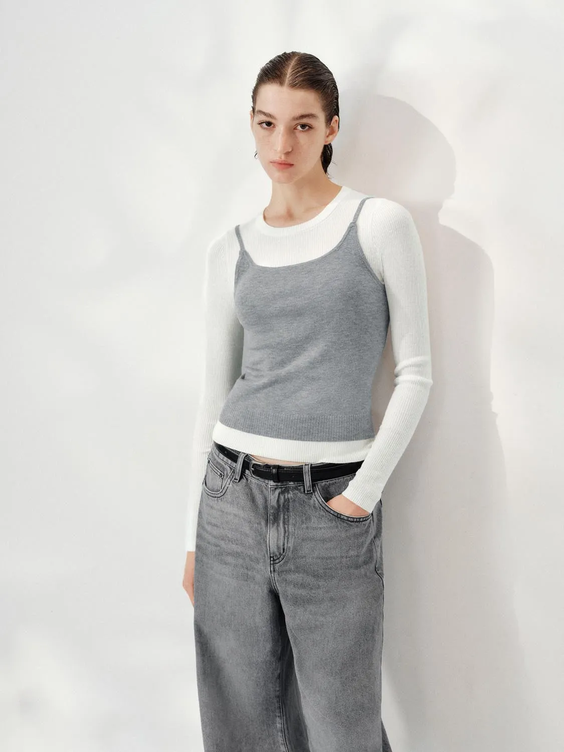 Knitted Strappy Top sold by Urban Revivo product image thumbnail 2