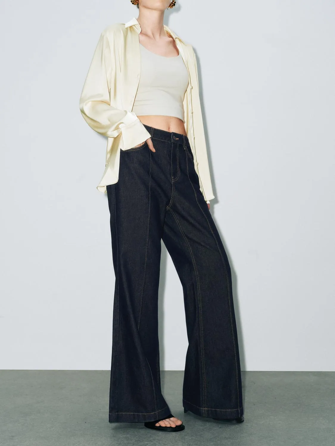 Baggy Wide-Leg Jeans sold by Urban Revivo product image thumbnail 3