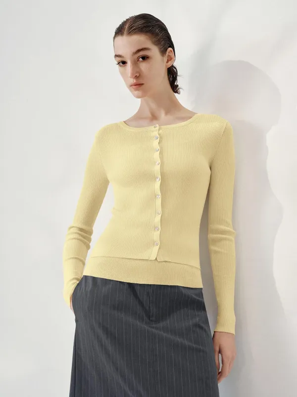 Long Sleeve Button Detail Knitted T-Shirts sold by Urban Revivo