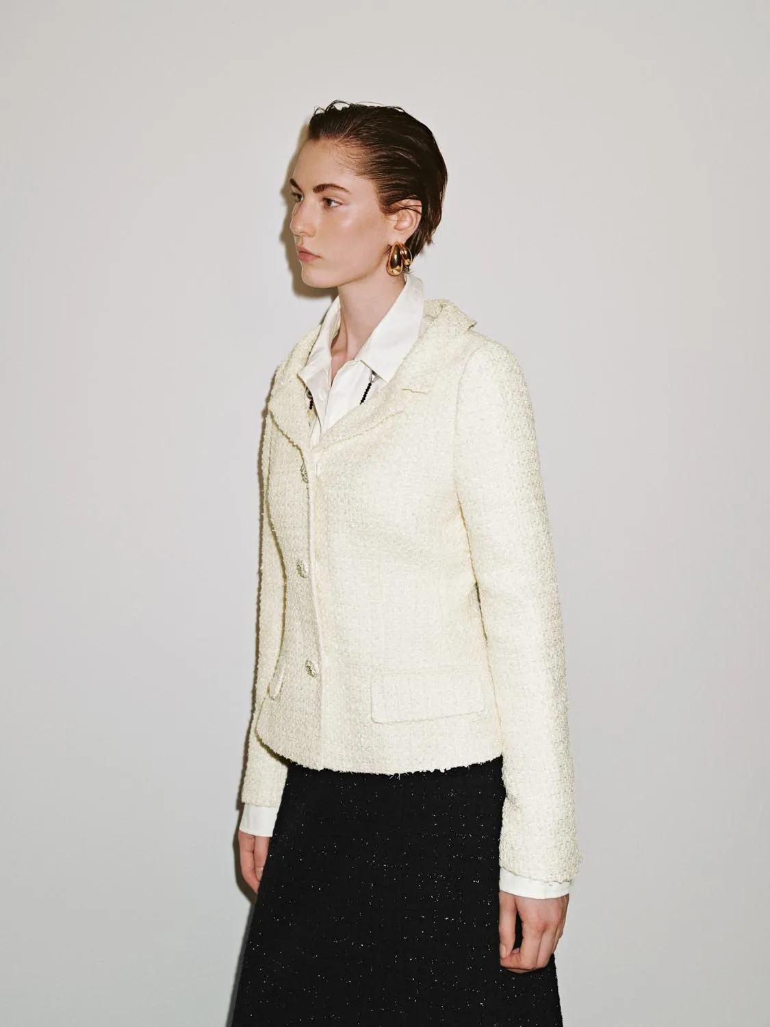 Button Up Notch Lapel Slim Jackets sold by Urban Revivo product image thumbnail 2