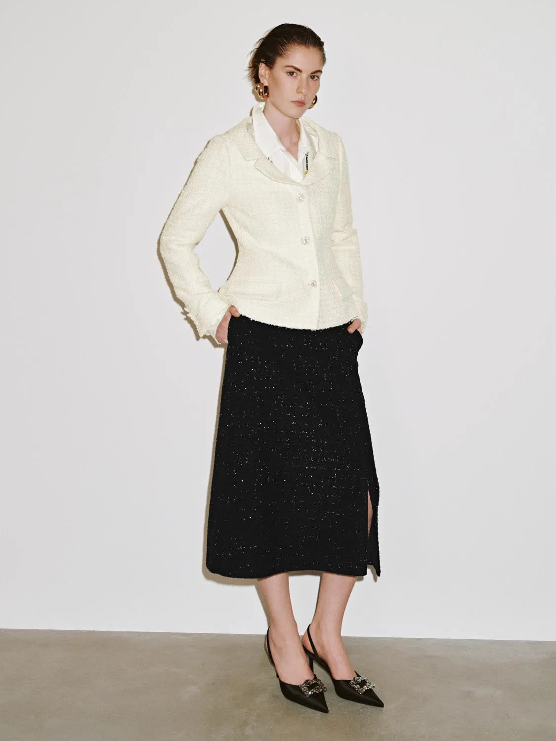 Button Up Notch Lapel Slim Jackets sold by Urban Revivo product image thumbnail 4