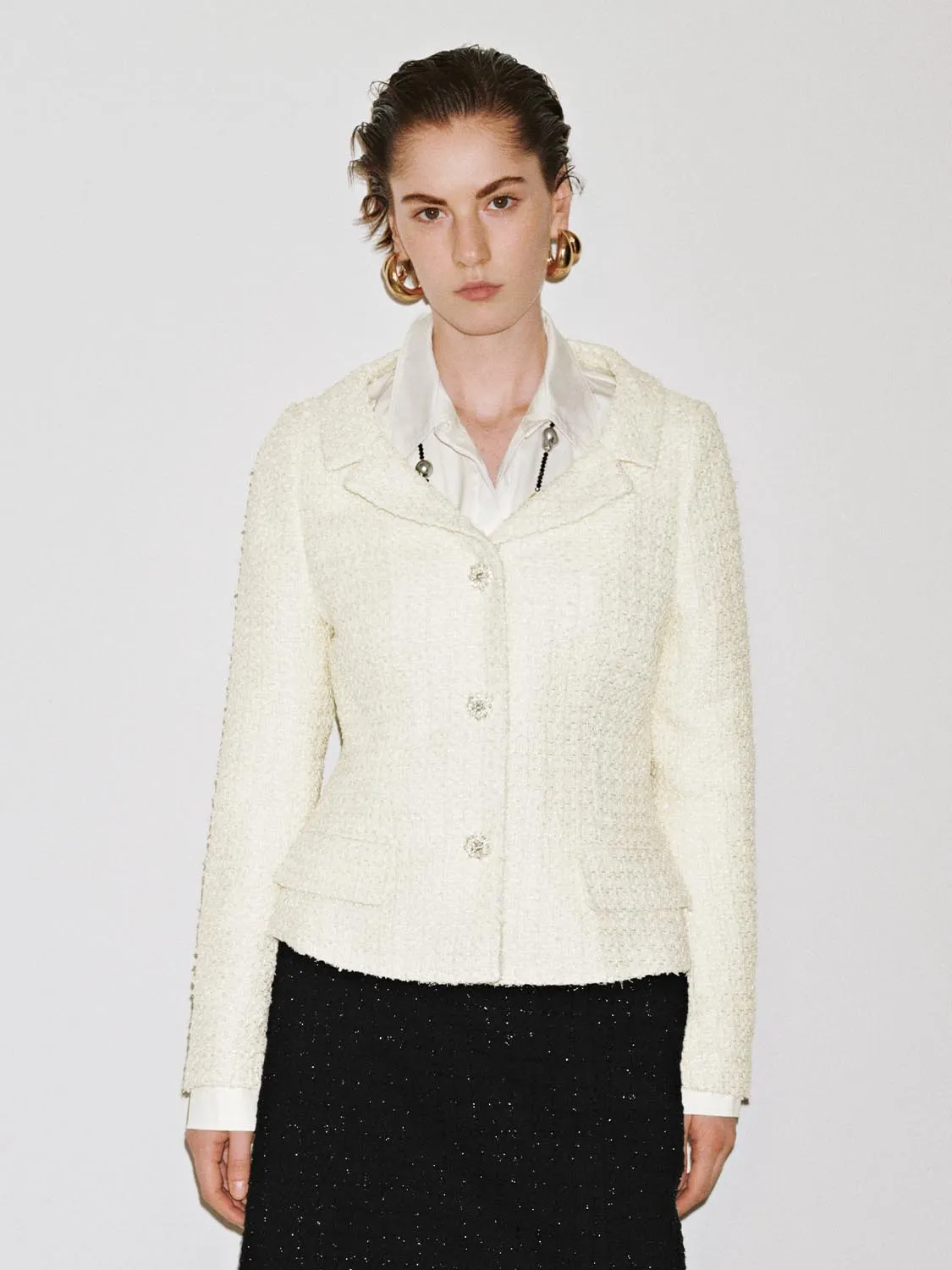 Button Up Notch Lapel Slim Jackets sold by Urban Revivo