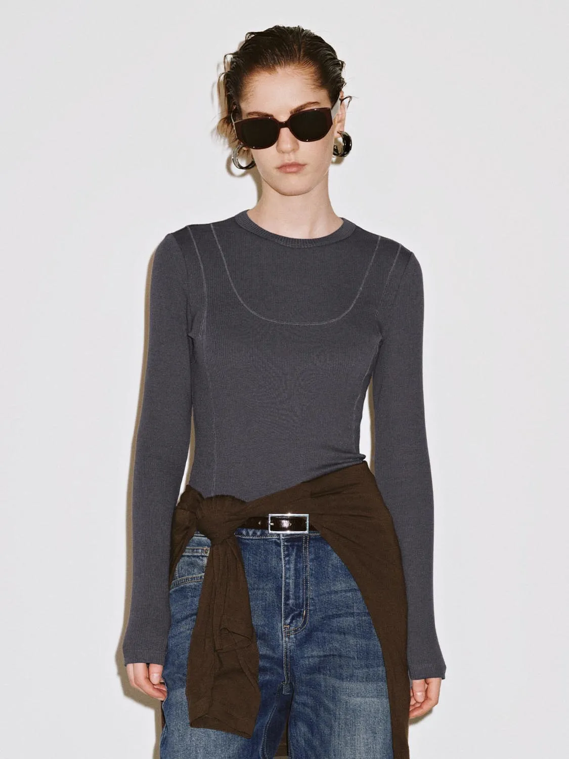 Slim Fit Long Sleeve T-Shirts sold by Urban Revivo