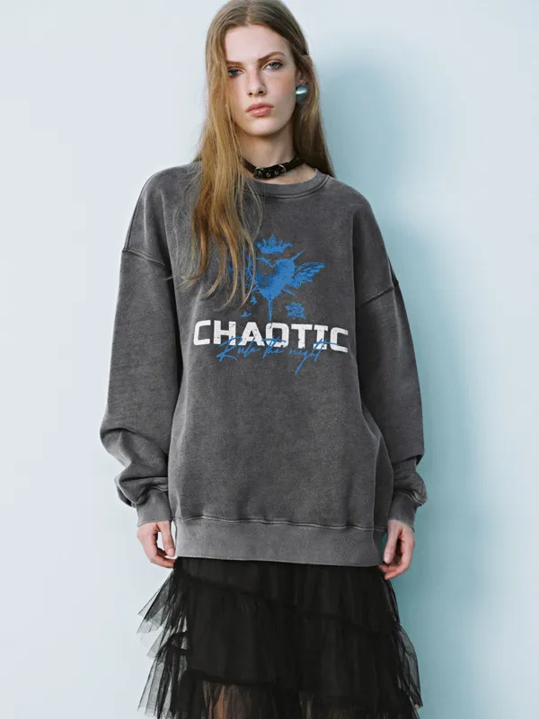 Loose Crew Neck Sweatshirts sold by Urban Revivo