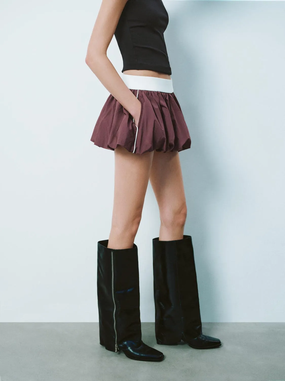 A-Line Balloon Mini Skirts sold by Urban Revivo product image thumbnail 3