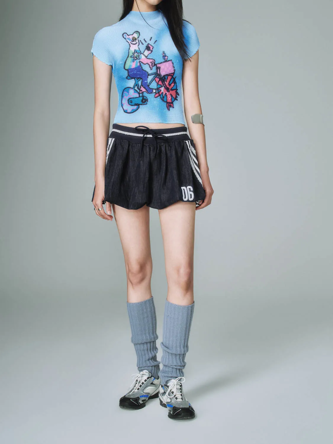 Denim Mini Balloon Skirts sold by Urban Revivo product image thumbnail 2