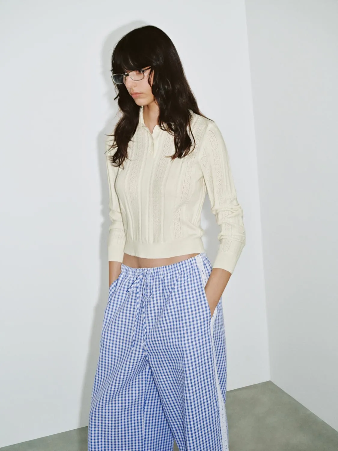 Button Top Long Sleeve Knitted T-Shirts sold by Urban Revivo product image thumbnail 2