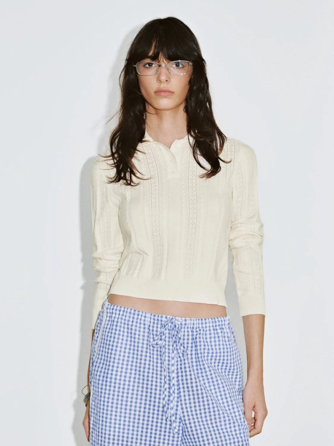 Button Top Long Sleeve Knitted T-Shirts sold by Urban Revivo