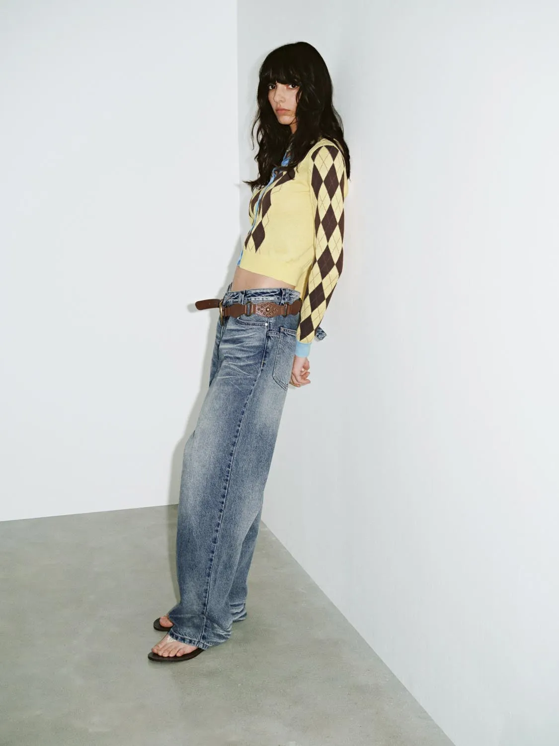 Argyle Button Up Knitted Cardigans sold by Urban Revivo product image thumbnail 5