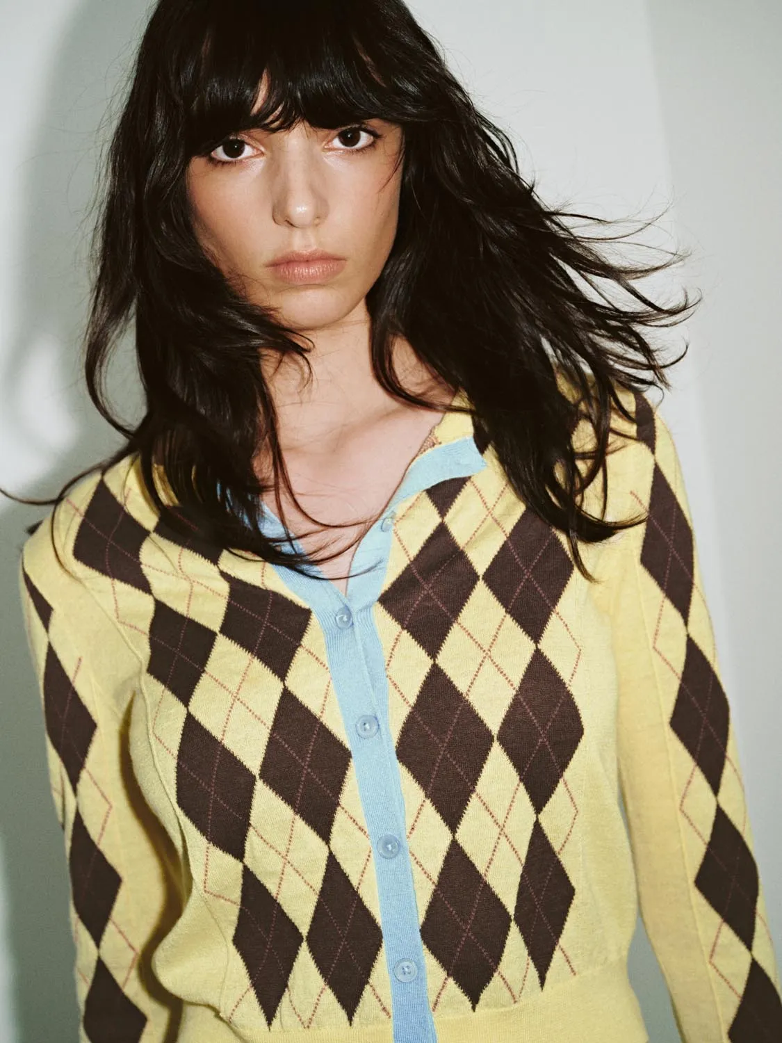 Argyle Button Up Knitted Cardigans sold by Urban Revivo product image thumbnail 3