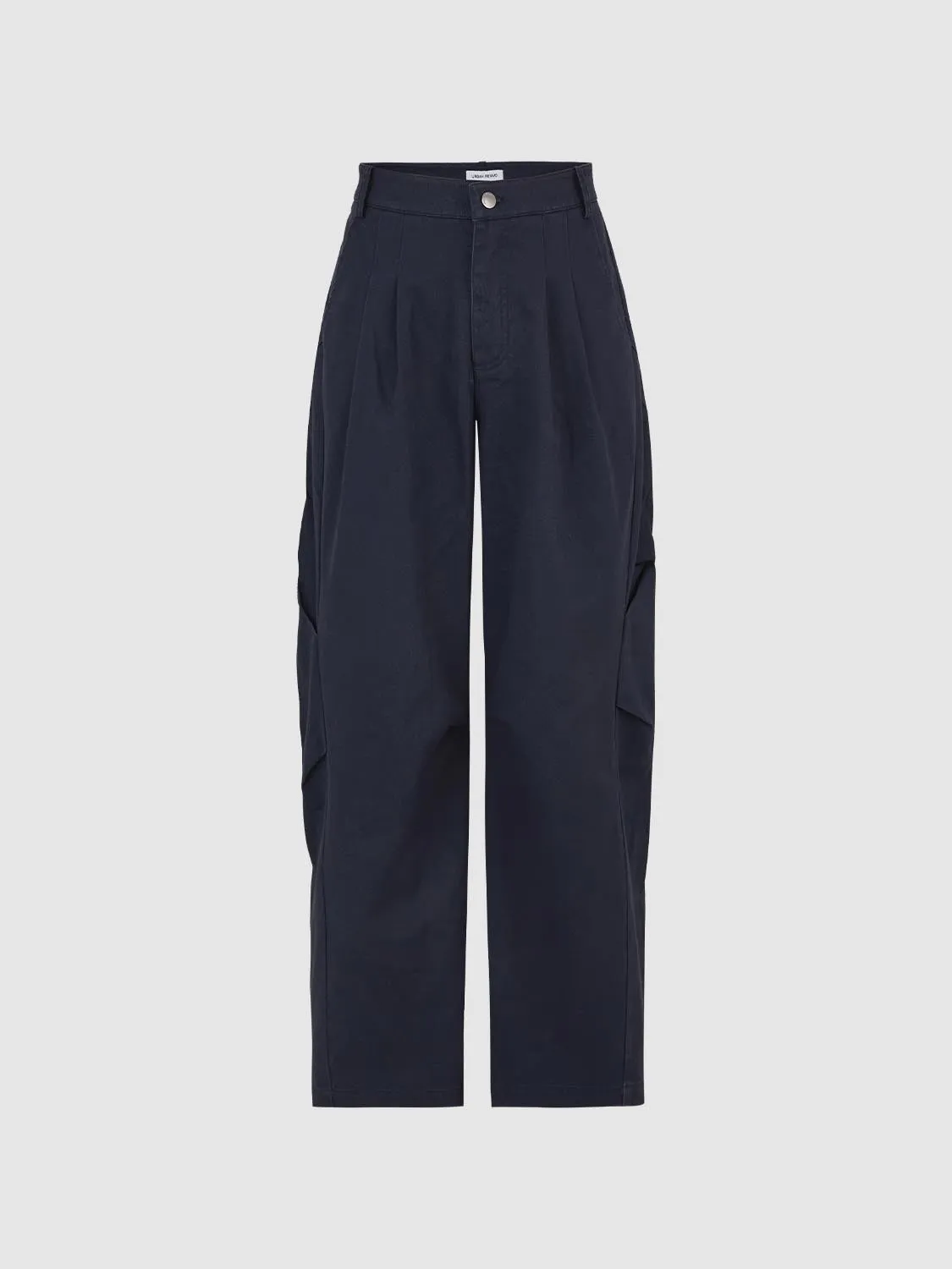 Zip-Fly Loose Barrel Trousers sold by Urban Revivo
