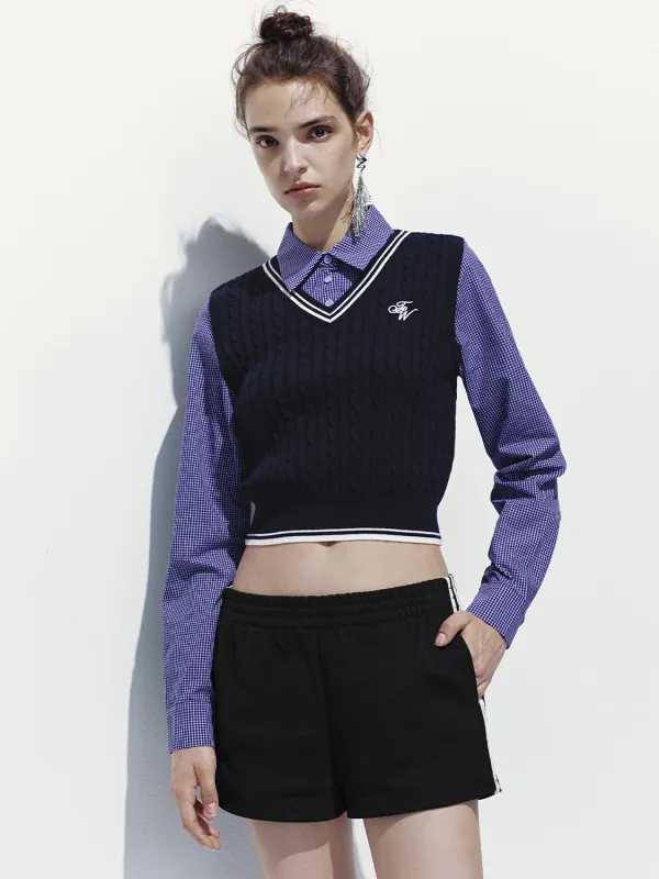 2 In 1 Embroidered Knitted T-Shirts sold by Urban Revivo