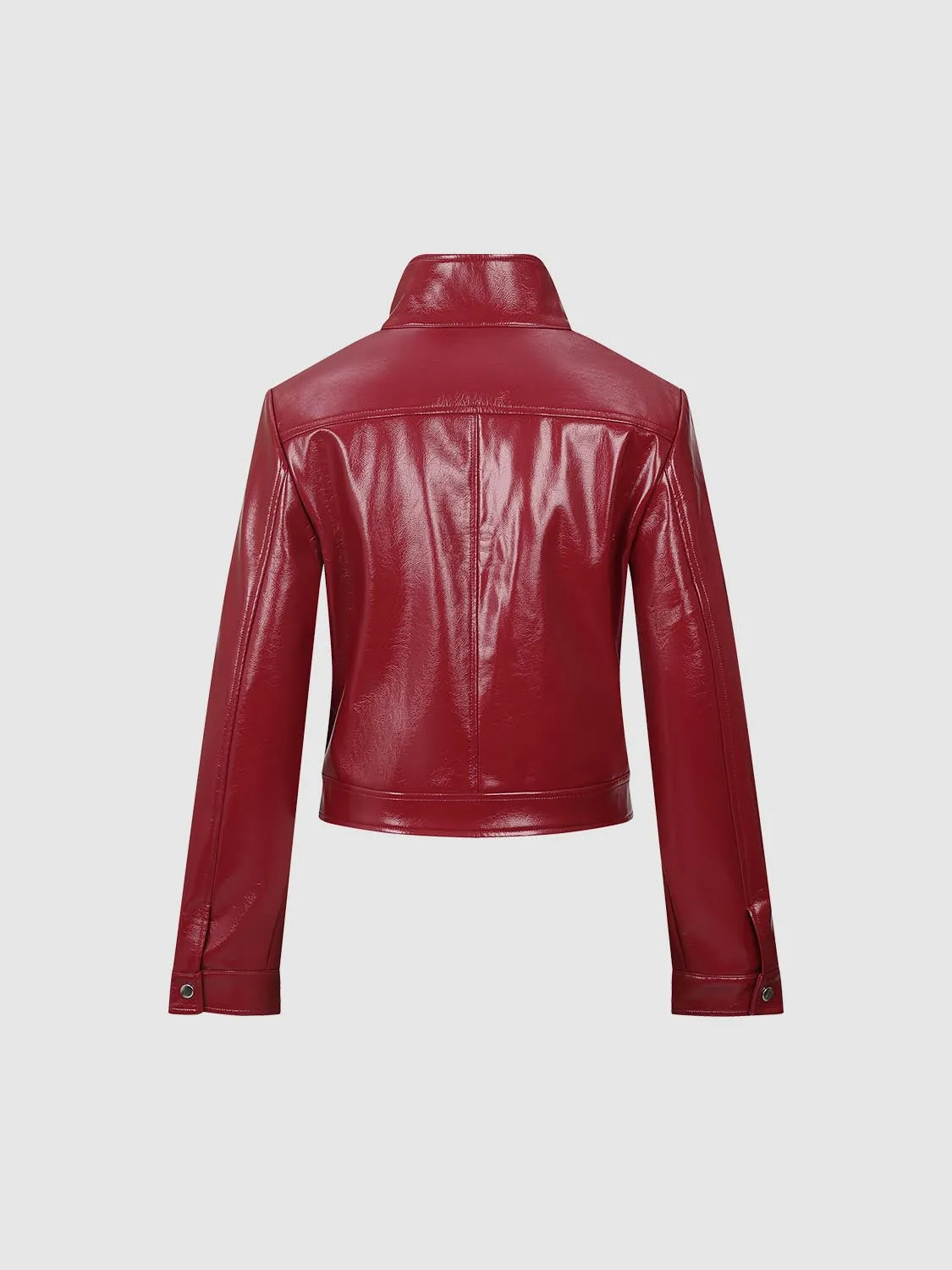 Stand Collar Button Up Jackets sold by Urban Revivo product image thumbnail 2