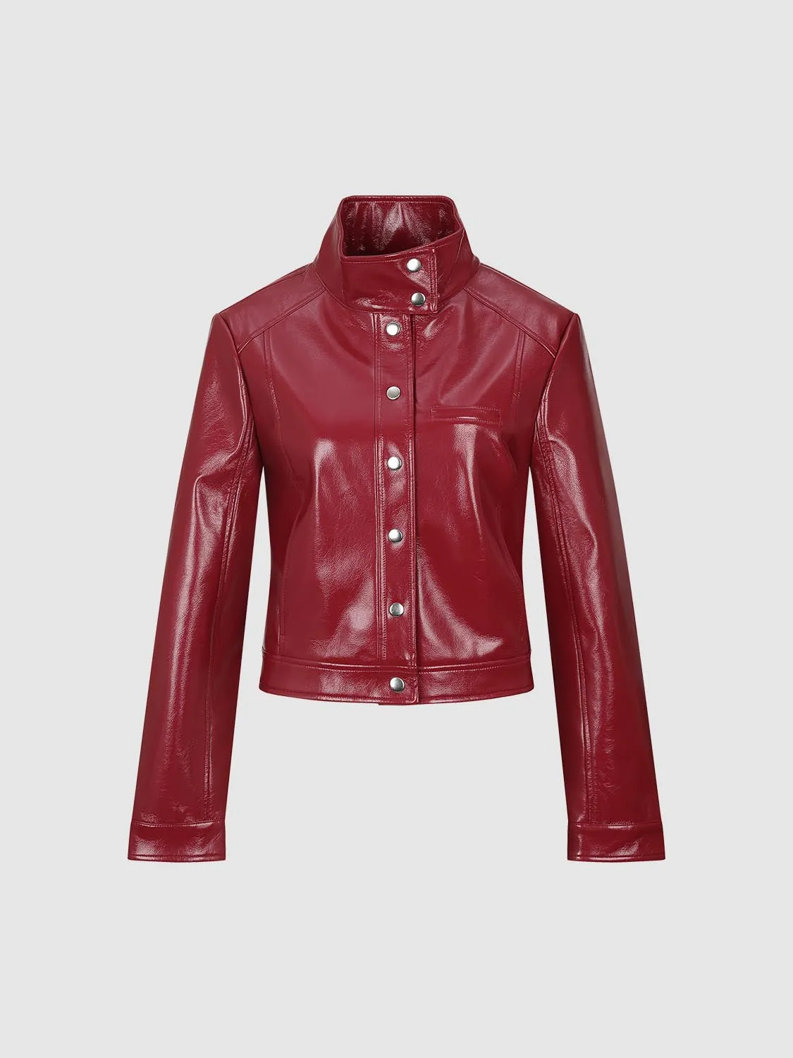 Stand Collar Button Up Jackets sold by Urban Revivo