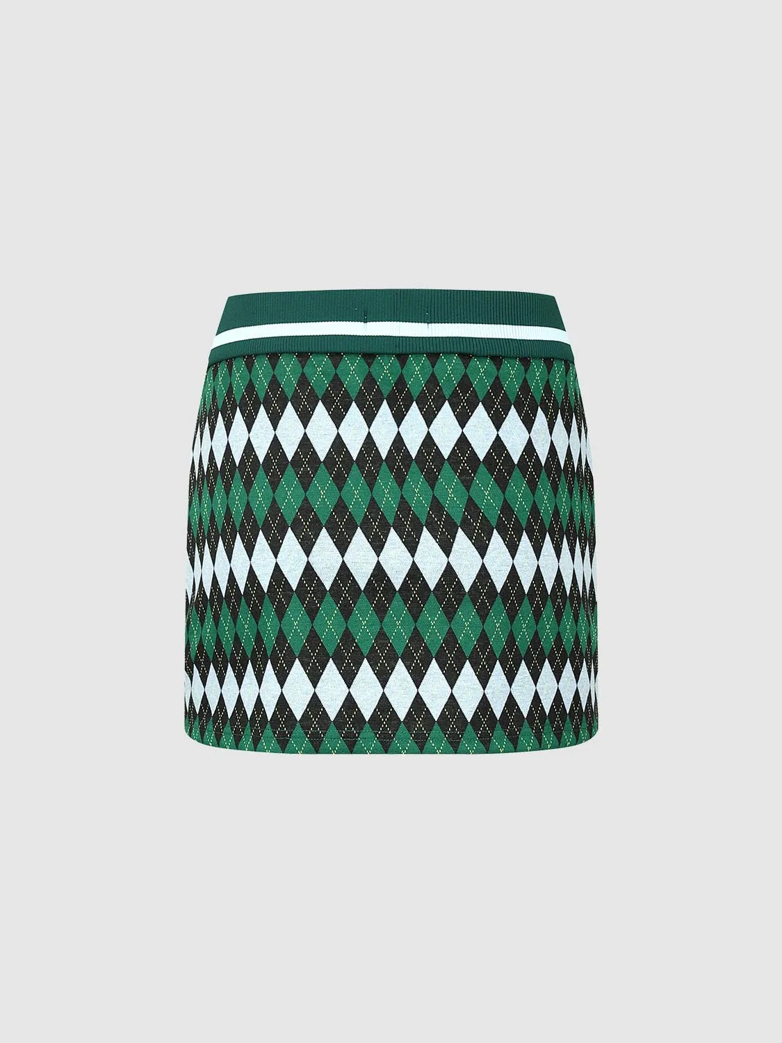 Argyle Straight Midi Skirts sold by Urban Revivo product image thumbnail 2