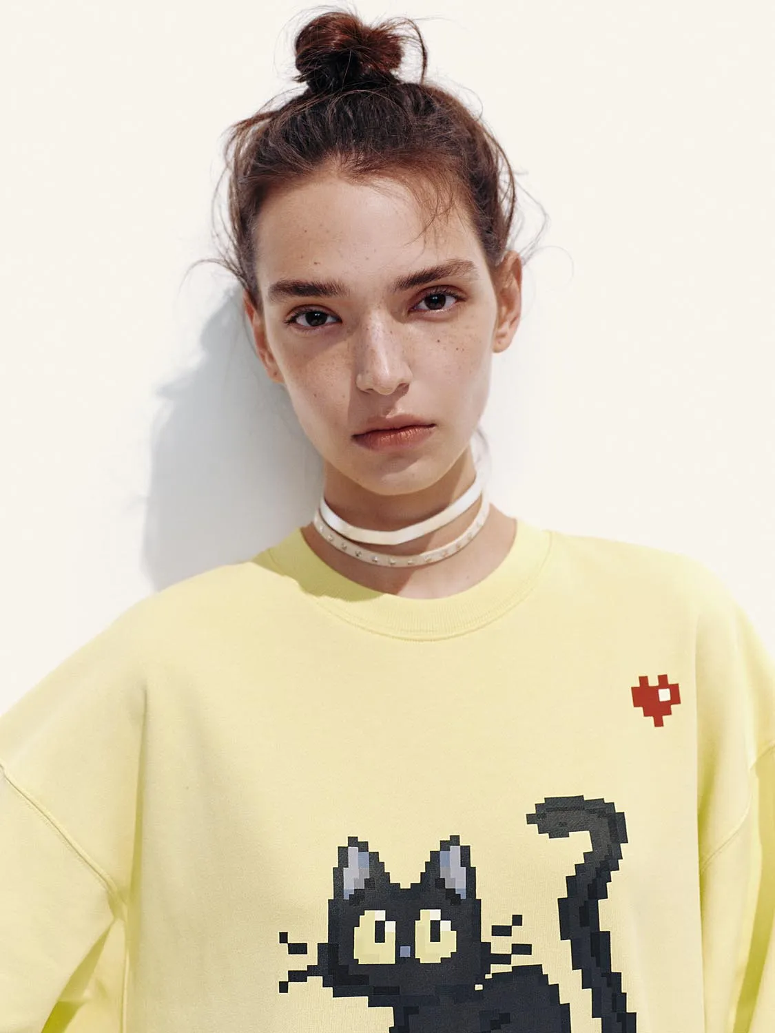 Crew Neck Printed Loose Sweatshirts sold by Urban Revivo product image thumbnail 3