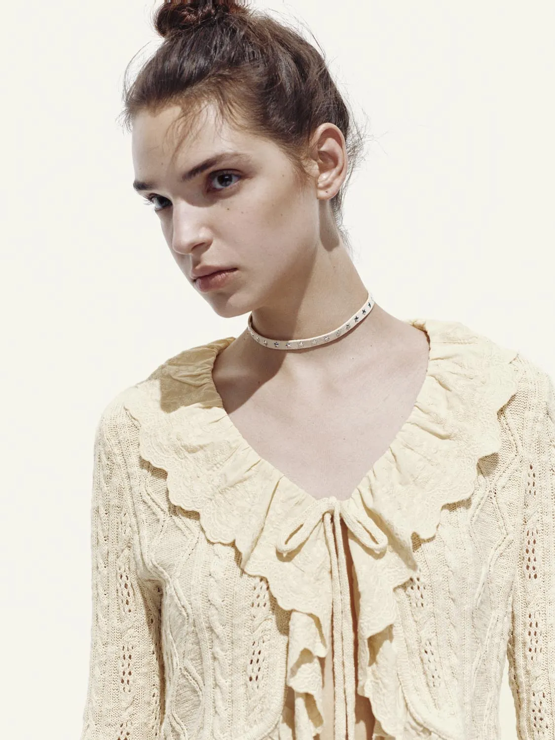 Knitted Ruffle Cardigans sold by Urban Revivo product image thumbnail 3