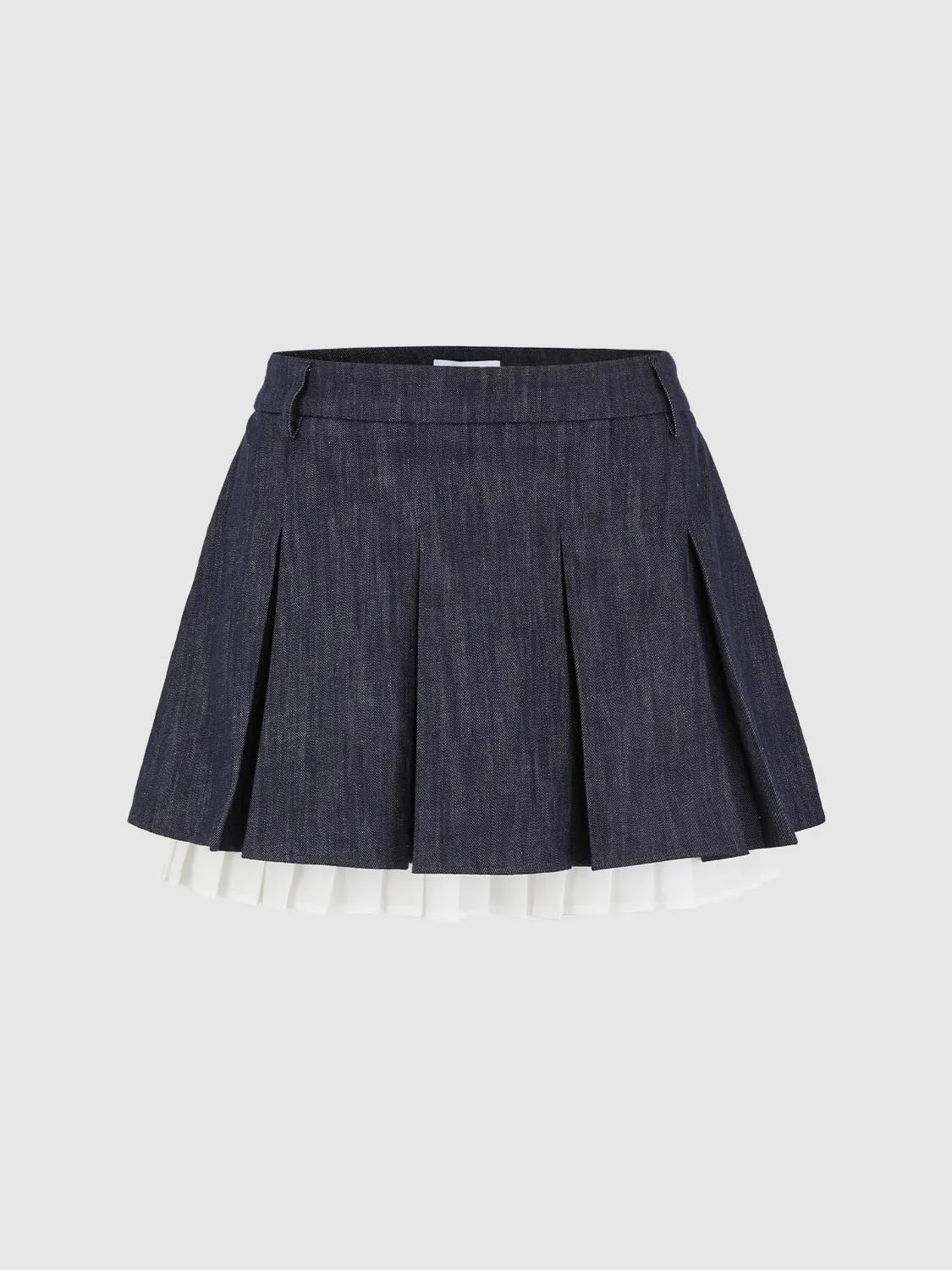 Pleated Denim Midi Skirts sold by Urban Revivo