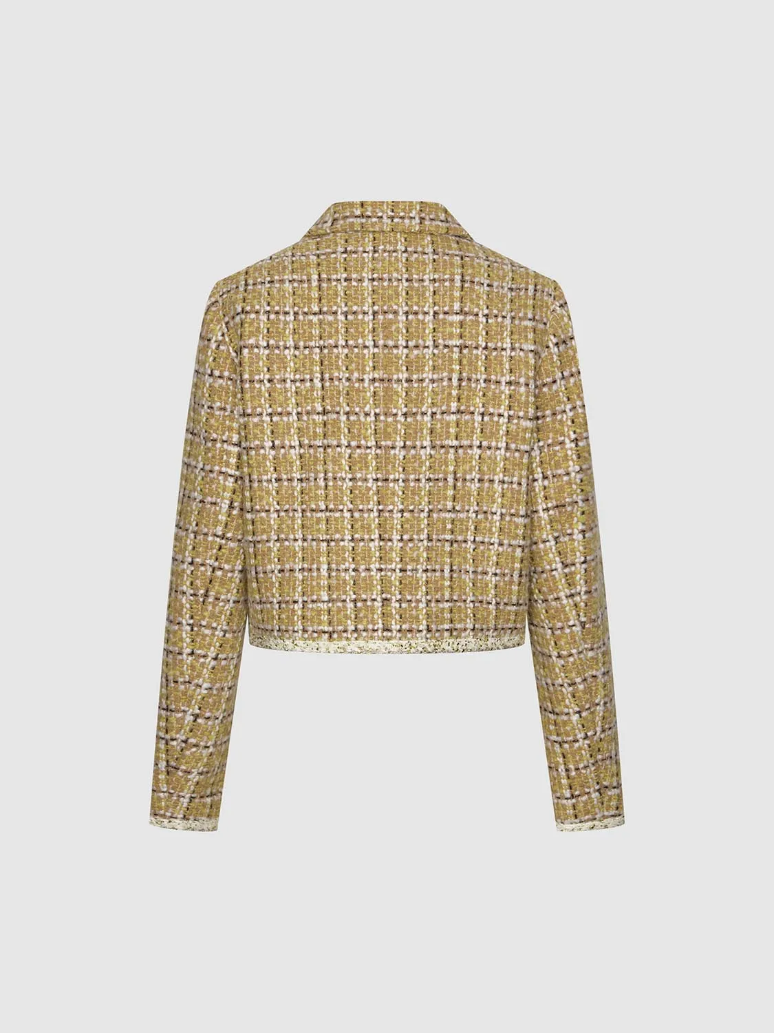 Thick Button Up Tweed Jacket sold by Urban Revivo product image thumbnail 2