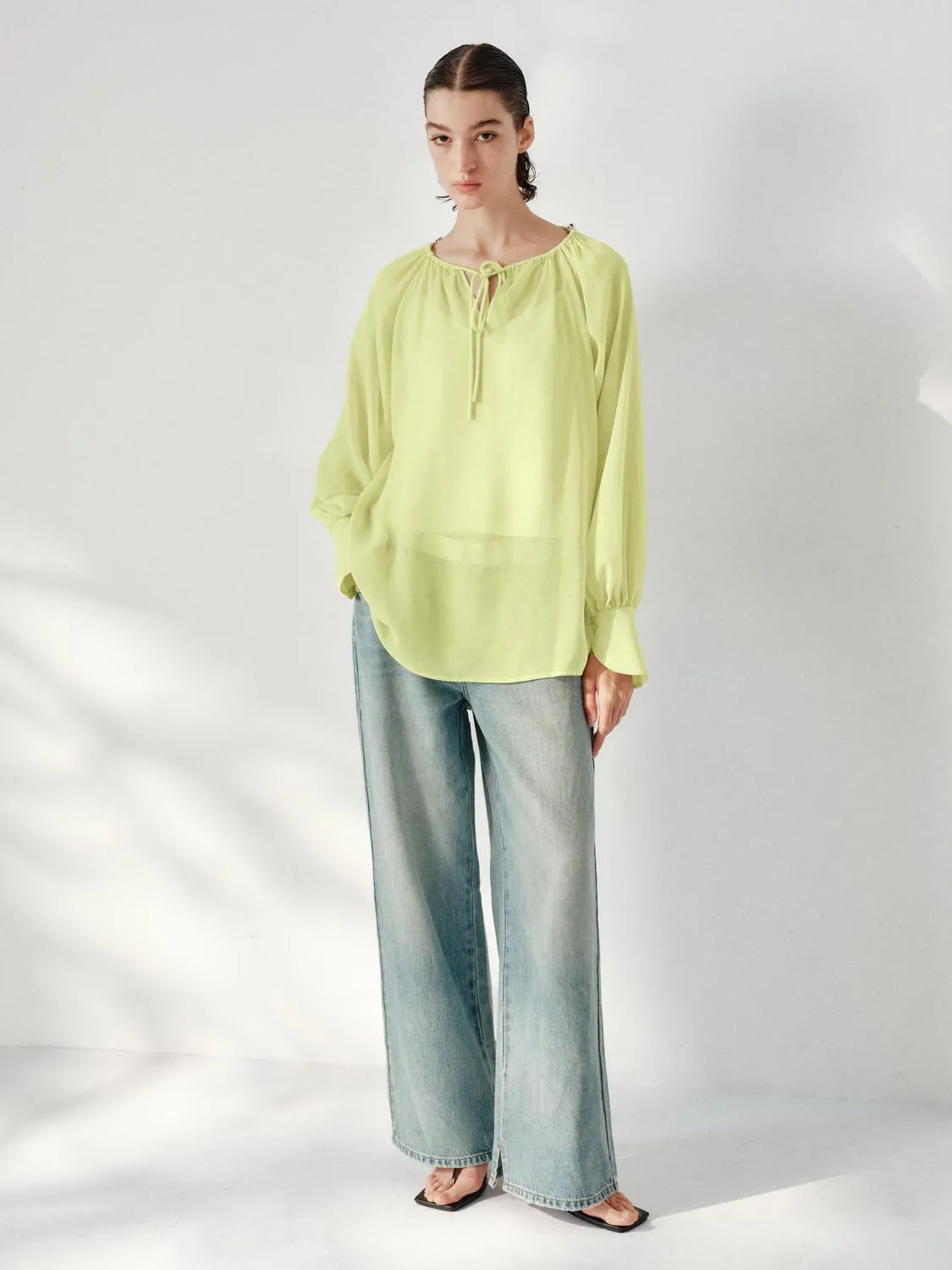 Draped Thin Overhead Shirt sold by Urban Revivo product image thumbnail 4