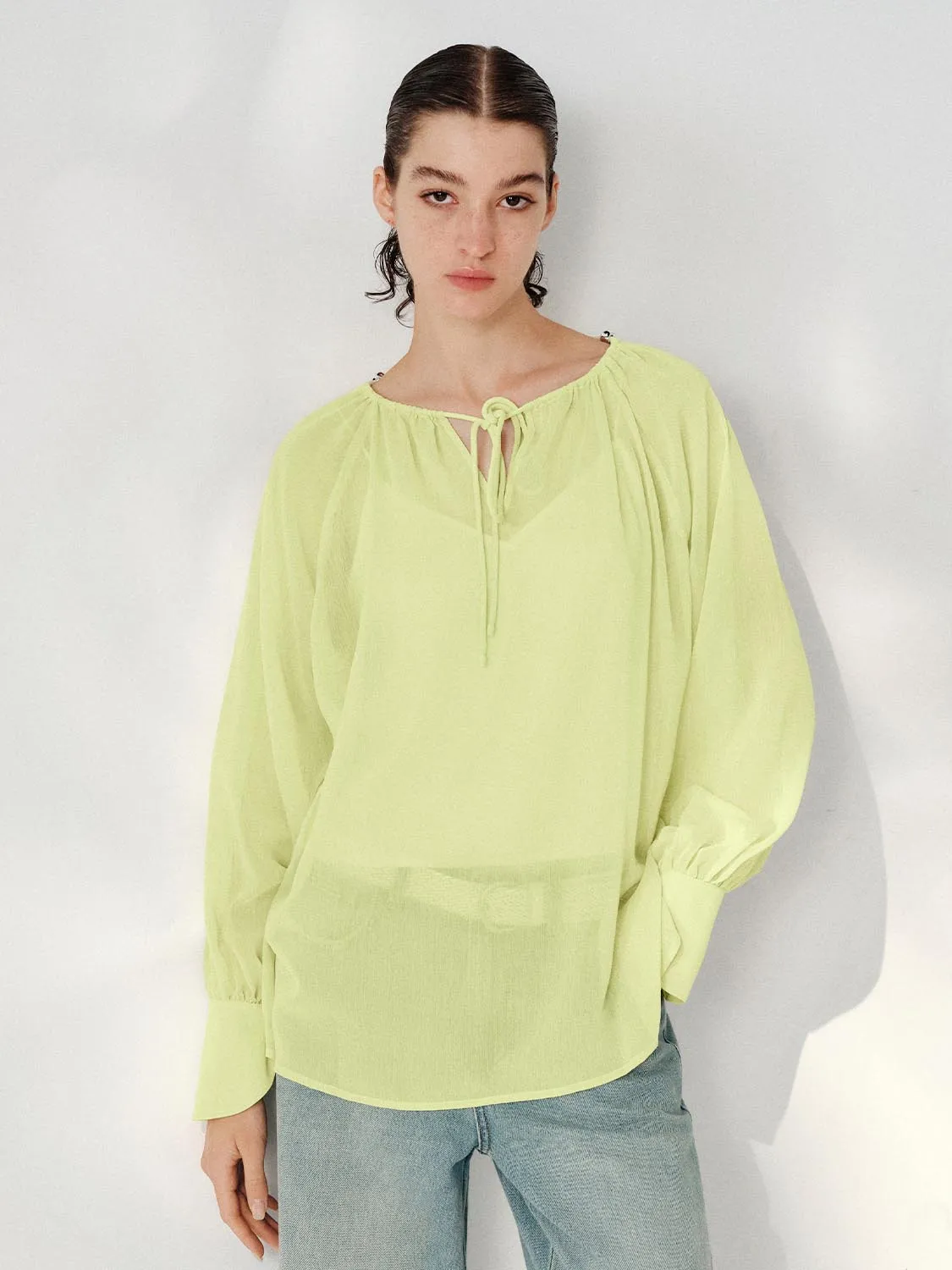 Draped Thin Overhead Shirt sold by Urban Revivo