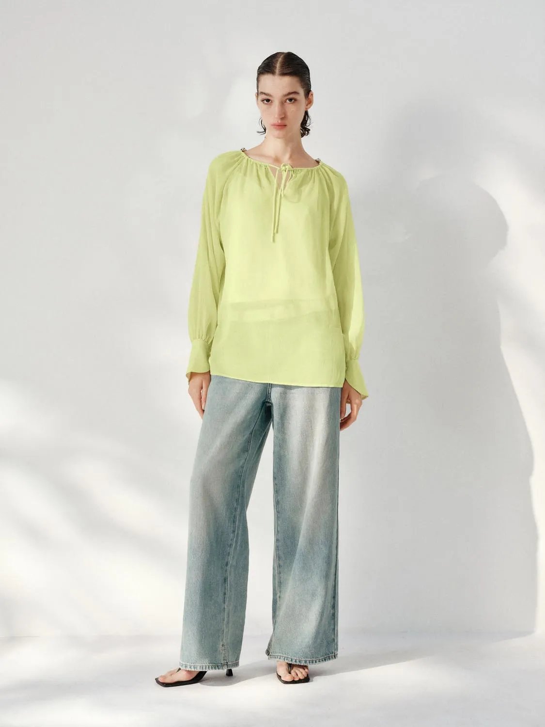 Draped Thin Overhead Shirt sold by Urban Revivo product image thumbnail 5