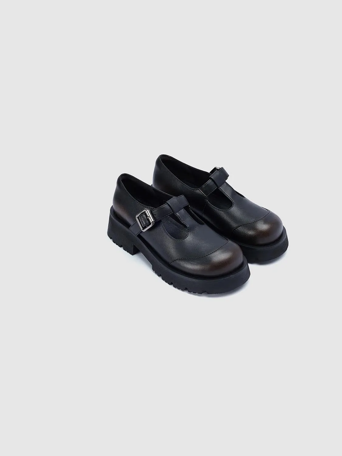 Mary Jane T-Strap Chunky Heel Pumps sold by Urban Revivo